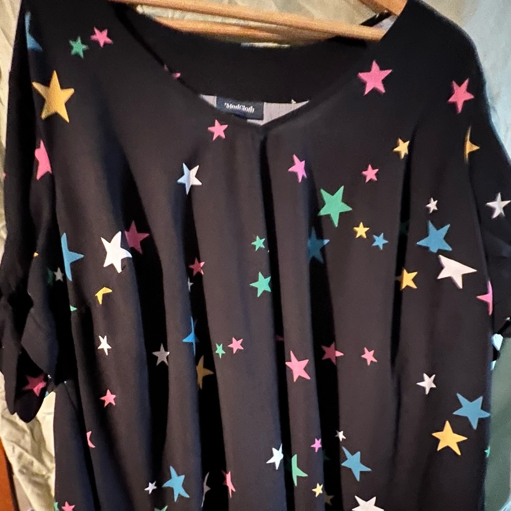 ModCloth 4x women’s top, multi color stars